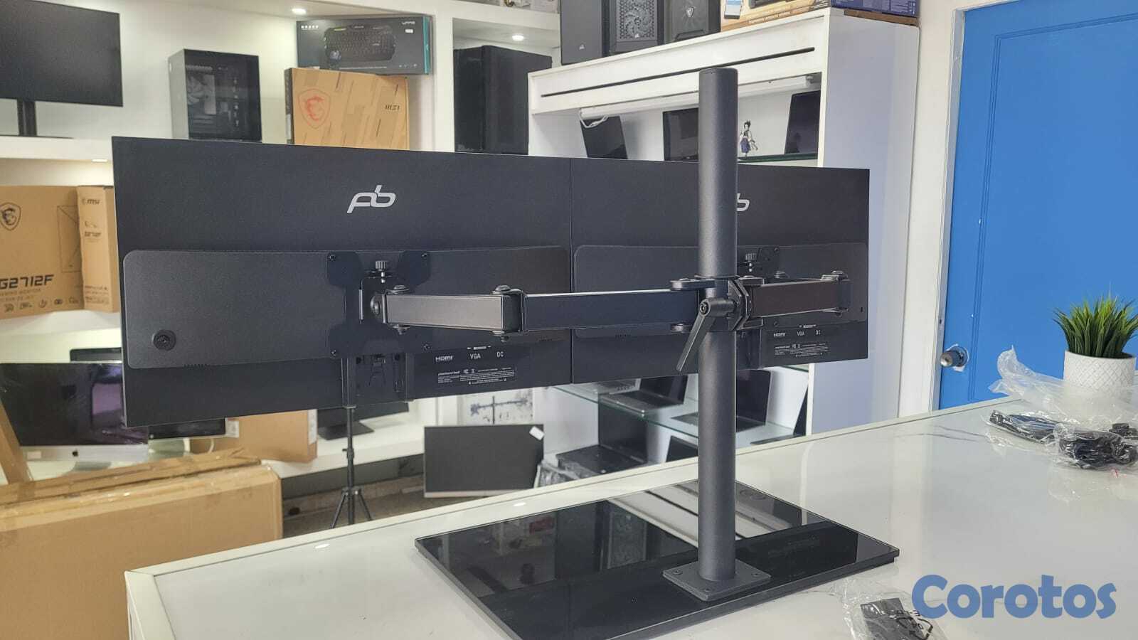 computadoras y laptops - AirFrame Dual Monitor 43" PLG , Brazo doble con mo 2