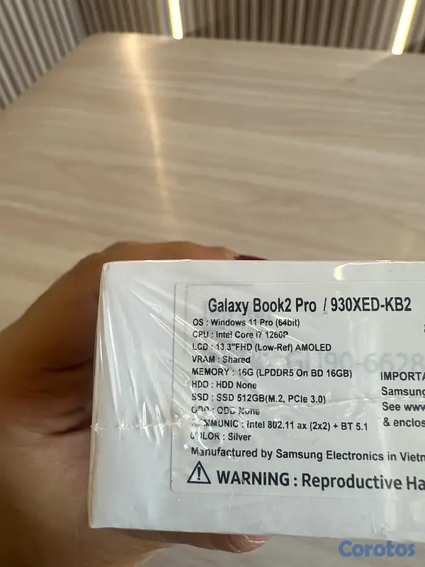 computadoras y laptops - SAMSUNG BOOK 2 PRO 13.3" i7-1260P 16GB RAM 512GB SSD  SILVER WINDOWS 11PRO  2