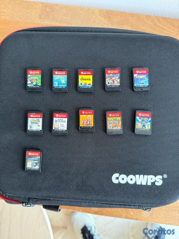 consolas y videojuegos - oportunidad Nintendo Switch OLED Completa, 
Estuche y Juegos 5