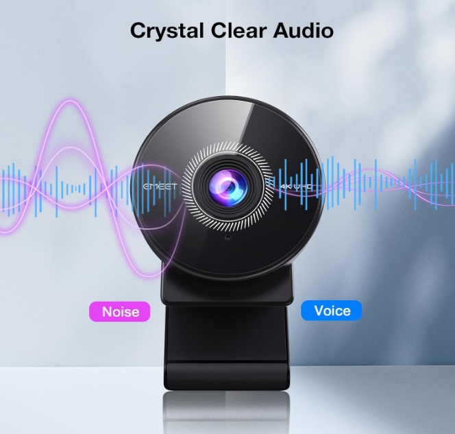 camaras y audio - Cámara web Emeet 4K para PC 4