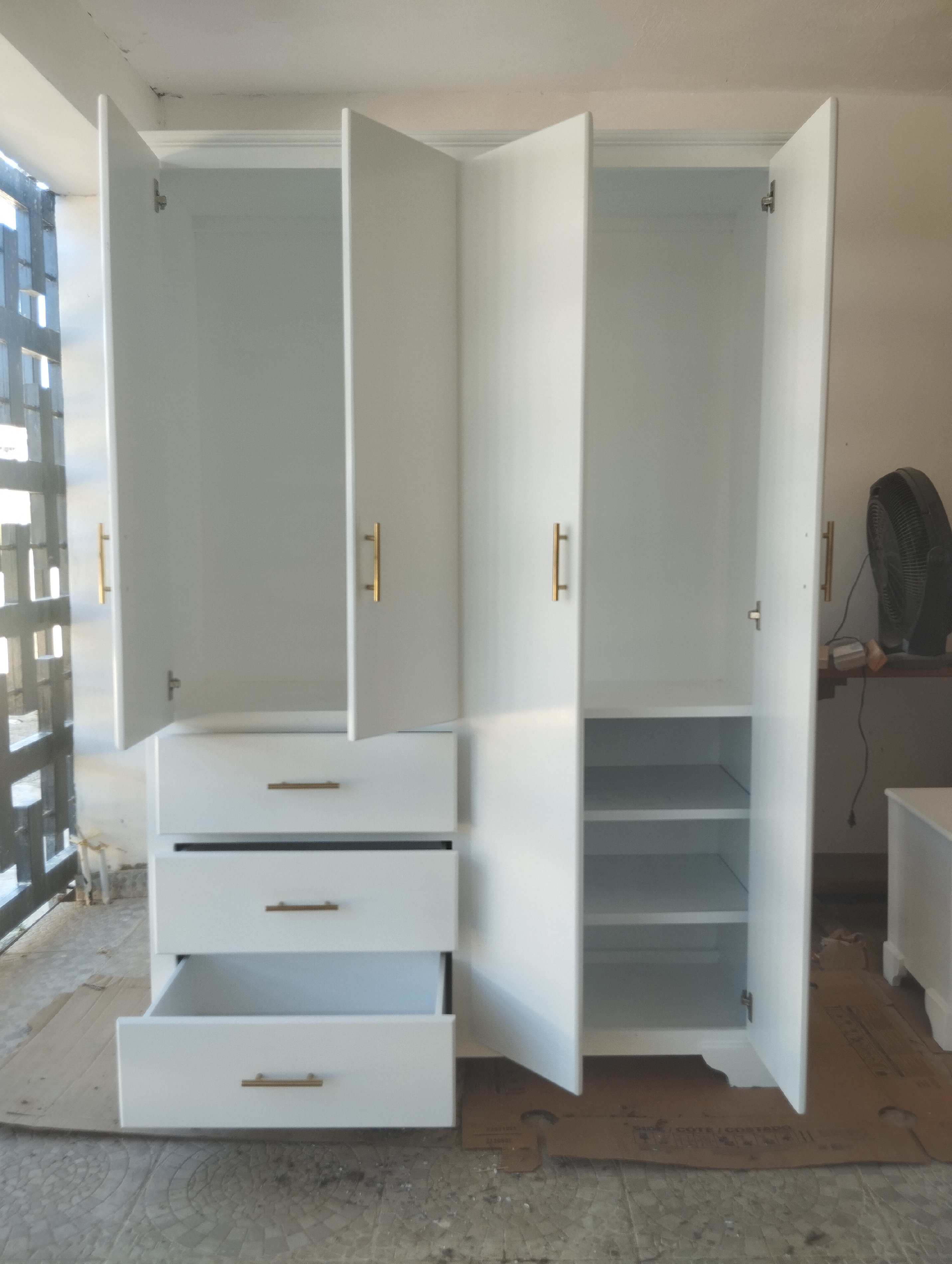 muebles y colchones - Ropero blanco moderno  5