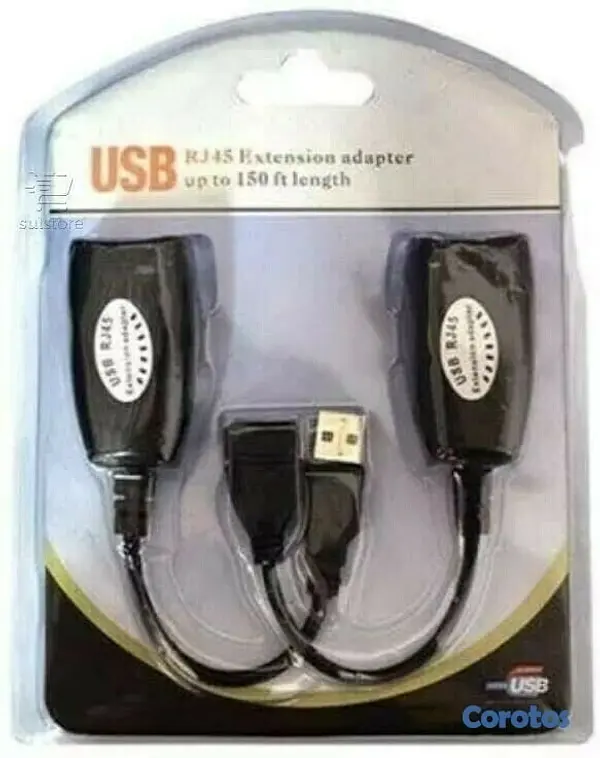 accesorios para electronica - Adaptador de extensión USB 2.0 a RJ45 maximo 150FT largo. 7
