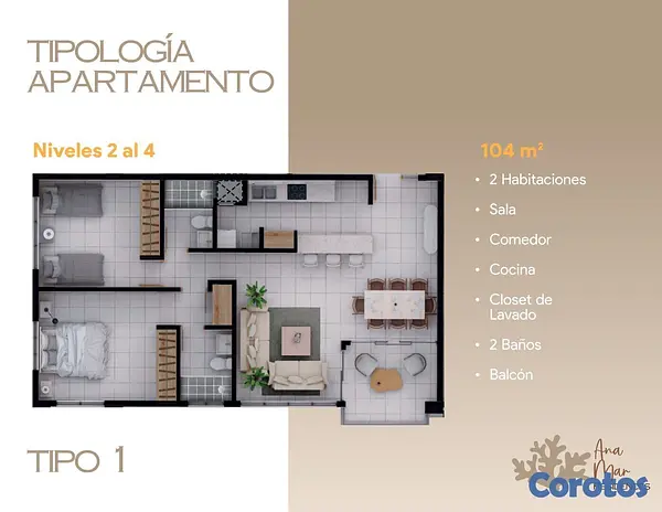 apartamentos - PROYECTO DE APARTAMENTO EN JUAN DOLIO ANA MAR RESIDENCES  2