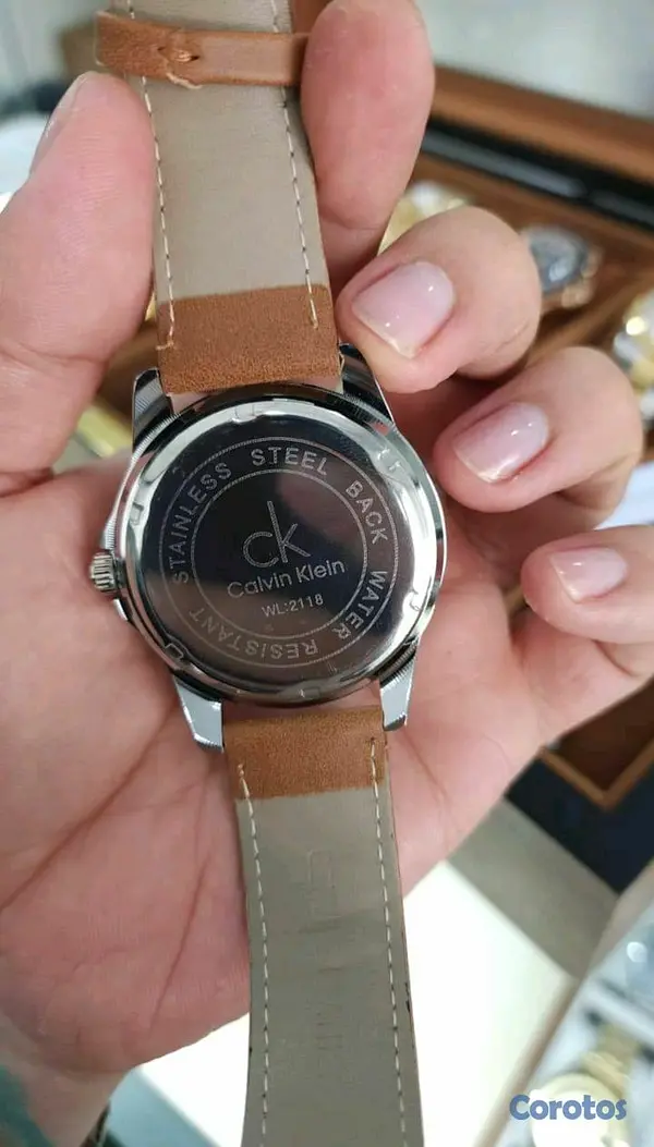 joyas, relojes y accesorios - Reloj Calvin Klein 44mm para hombre – Elegante con correa de cuero 3