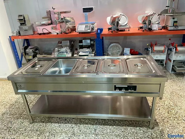 equipos profesionales - Baño maria vitrina exhibidora a vapor electrica 7