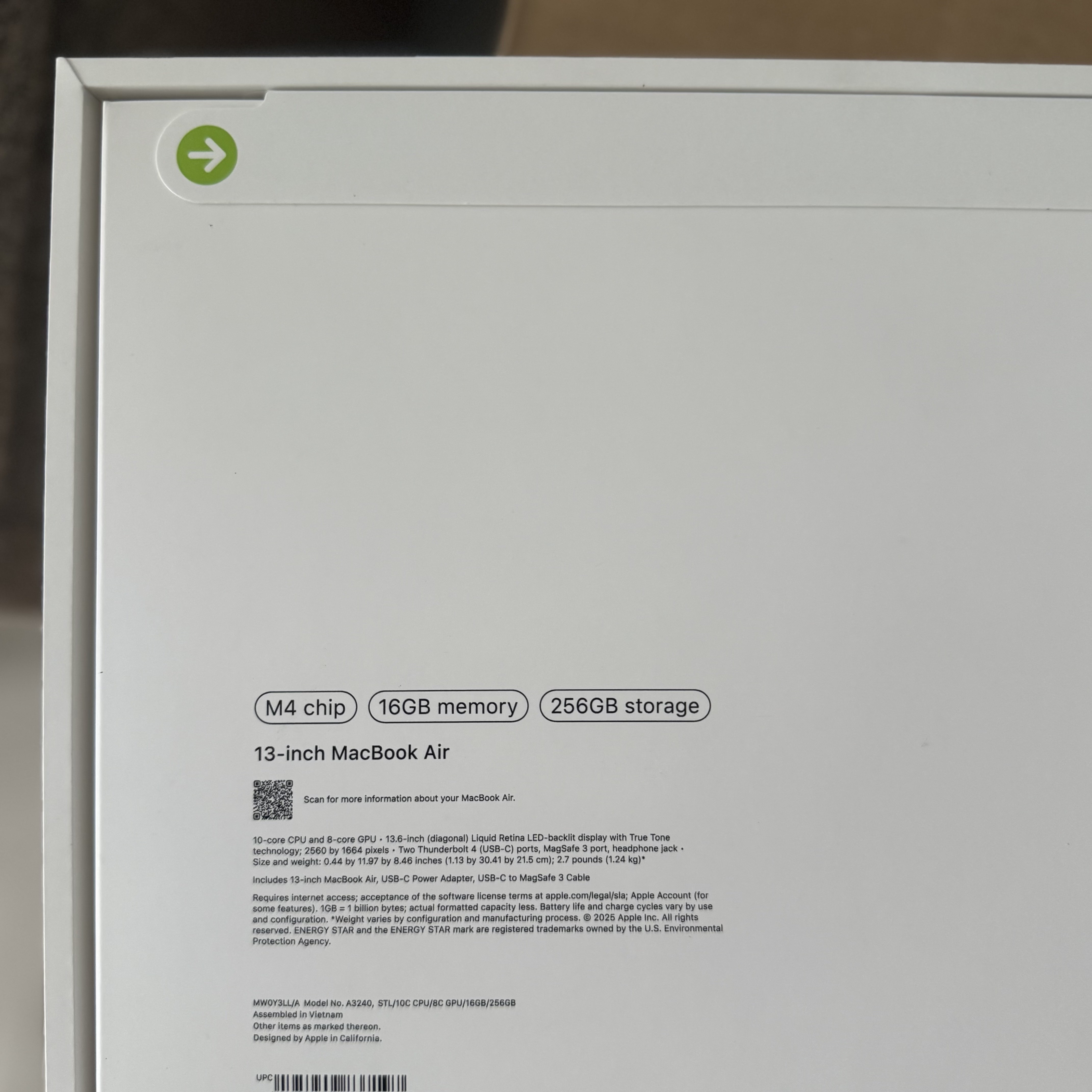 computadoras y laptops - MacBook Air M4 13" 256GB 16GB RAM SELLADA OFERTA‼️ 1