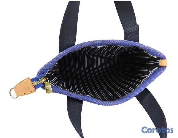 carteras y maletas - Louis Vuitton Antigua Cabas PM Canvas Bag in cornflower blue.   4