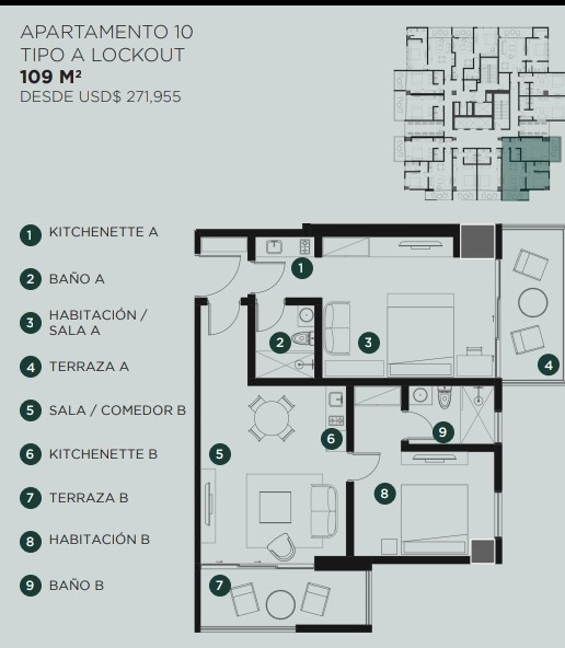 apartamentos - Apartamentos en Winston Churchill 7