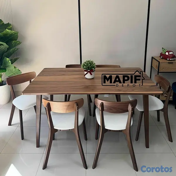 muebles y colchones - JUEGO DE COMEDOR 6 SILLAS  2