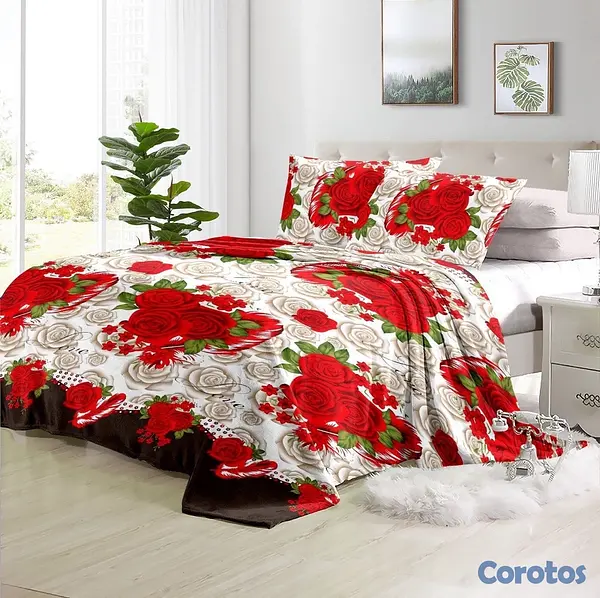muebles y colchones - juego de frisas suave 3 piezas para cama de 60  18