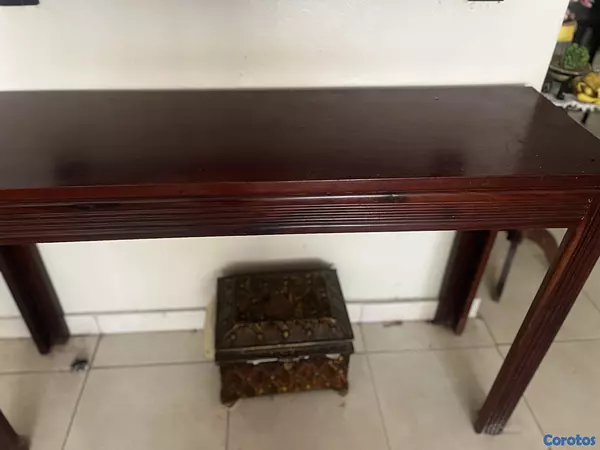 decoración y accesorios - Mesa repisa caoba grande 3