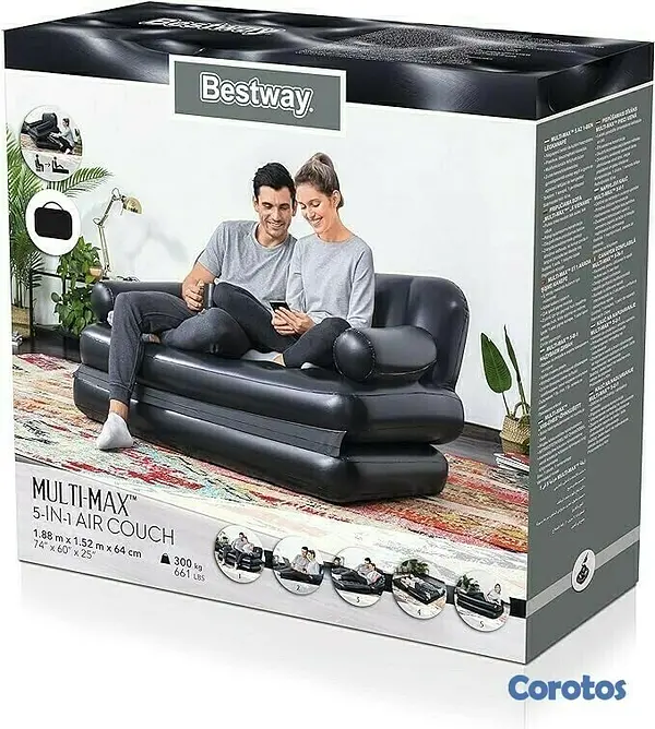 muebles y colchones - SOFA CAMA INFLABLE 5 EN 1 BESTWAY 75054 5