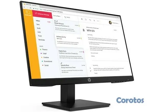 computadoras y laptops - MONITOR HP 24 PULGADA FULL HD LCD - 16:9 - BLACK CLASS  2