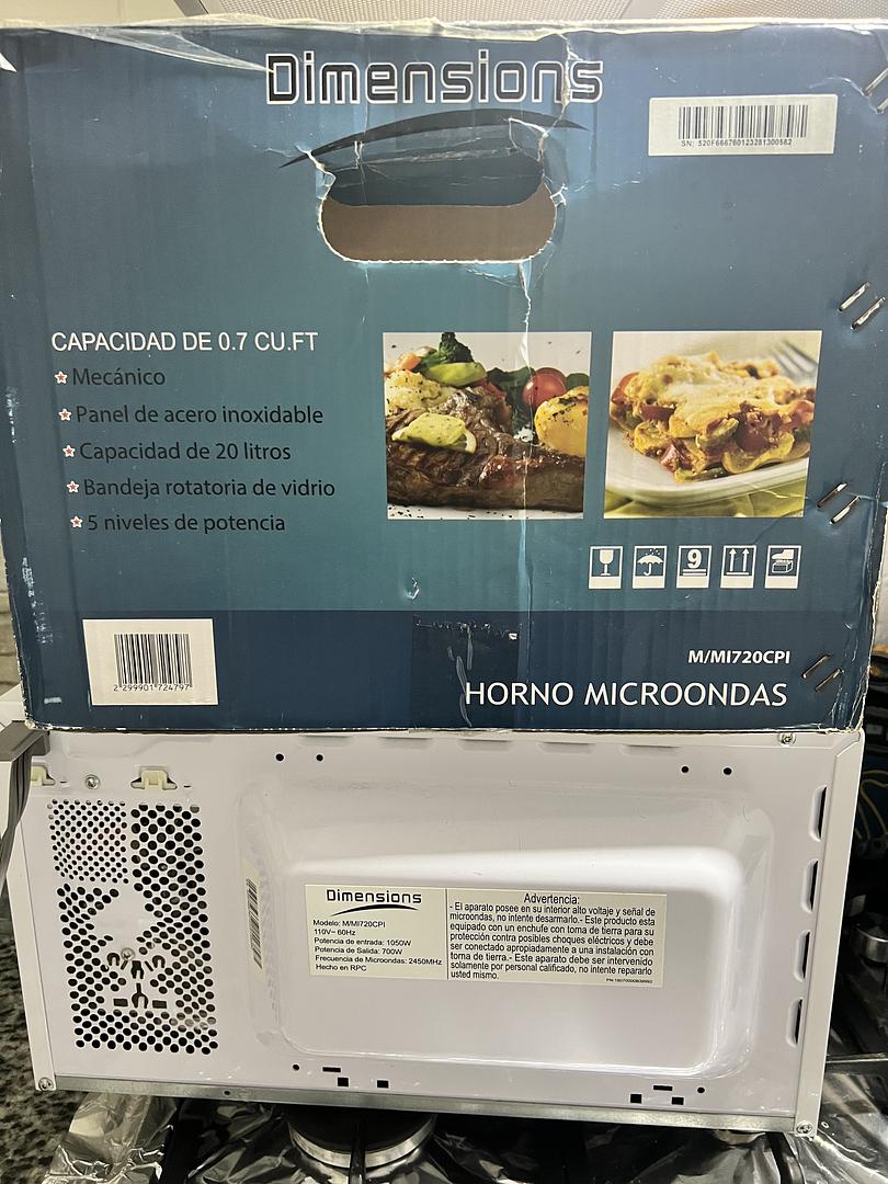 electrodomesticos - HORNO MICROONDAS DIMENSIONS 4