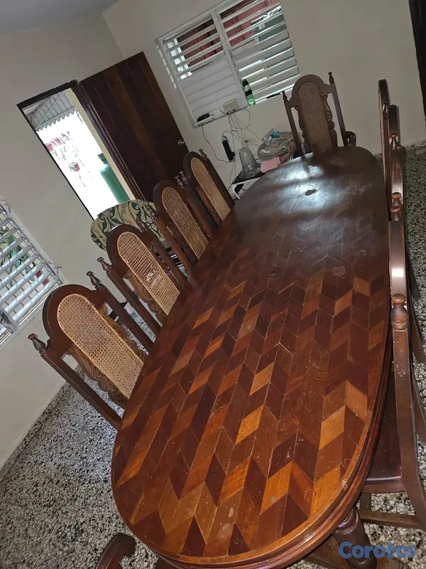muebles y colchones - Comedor de Caoba $-Negociable 2