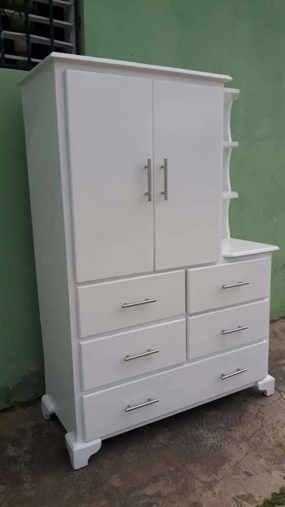 muebles y colchones - Gavetero blanco para niño  0
