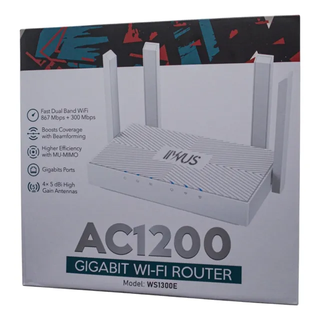 accesorios para electronica - Router de 4 antenas ac1200 0