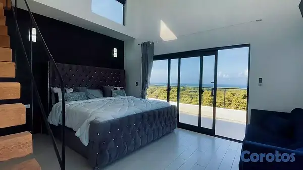 casas vacacionales y villas - Las Terrenas - Samaná, Villa con cine y vistas panorámicas 12