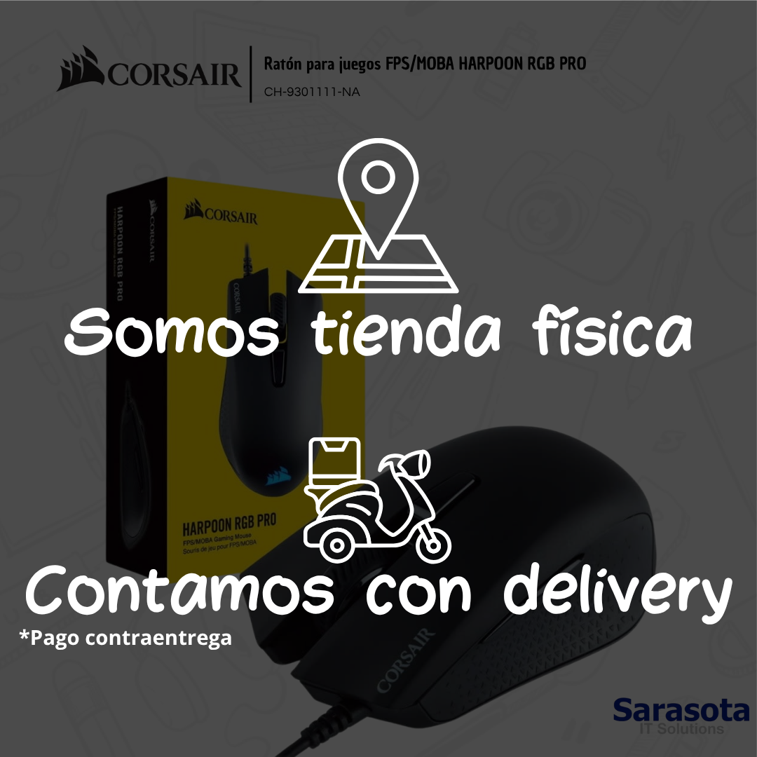 accesorios para electronica - Corsair Ratón para juegos FPS/MOBA HARPOON RGB PRO 2