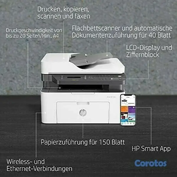 impresoras y scanners - MULTIFUNCIONAL LASER HP MFP M137FNW IMPRESOR, ESCAN,COPIA, WI-FI 2