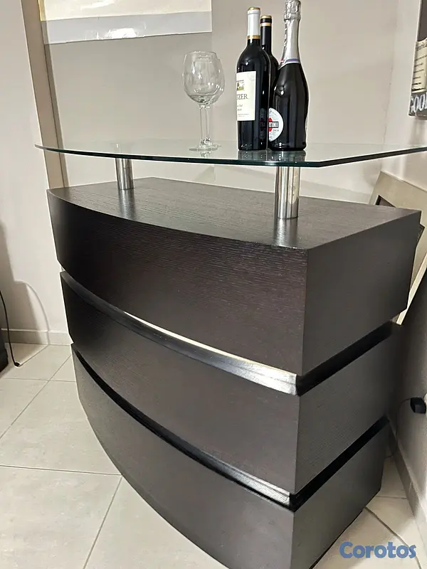 decoración y accesorios - Mueble BAR con tope de cristal 3
