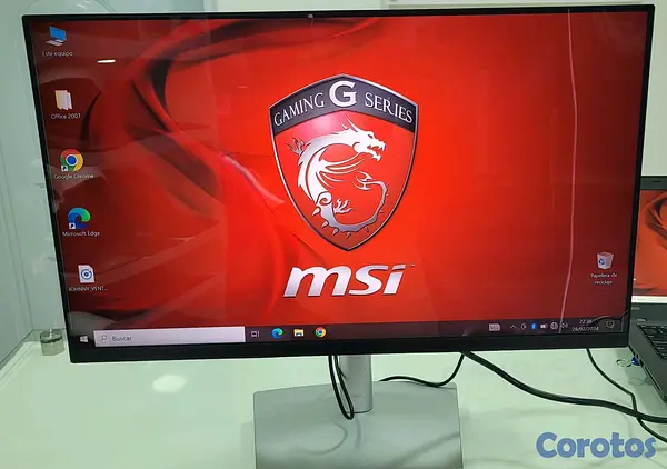 computadoras y laptops - Monitor Dell 22 Pulg sin Bordes hdmi Pantalla Giratoria  2