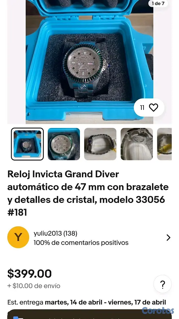 joyas, relojes y accesorios - reloj invicta original  2