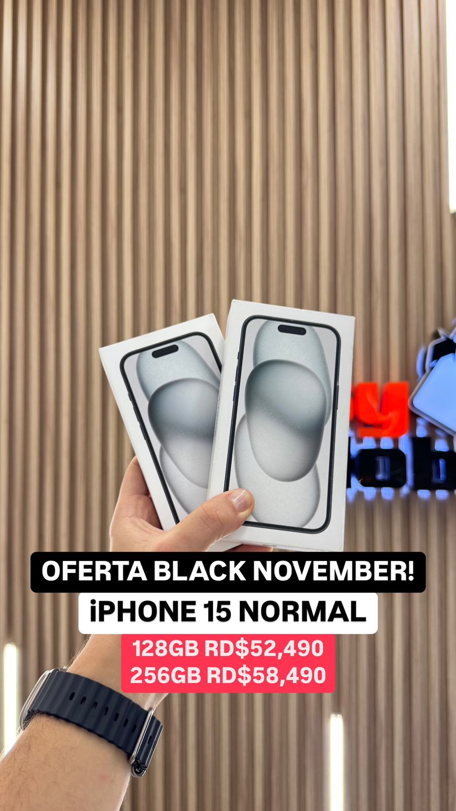 celulares y tabletas - iPHONE 15 NORMAL 128GB/256GB SELLADOS 0