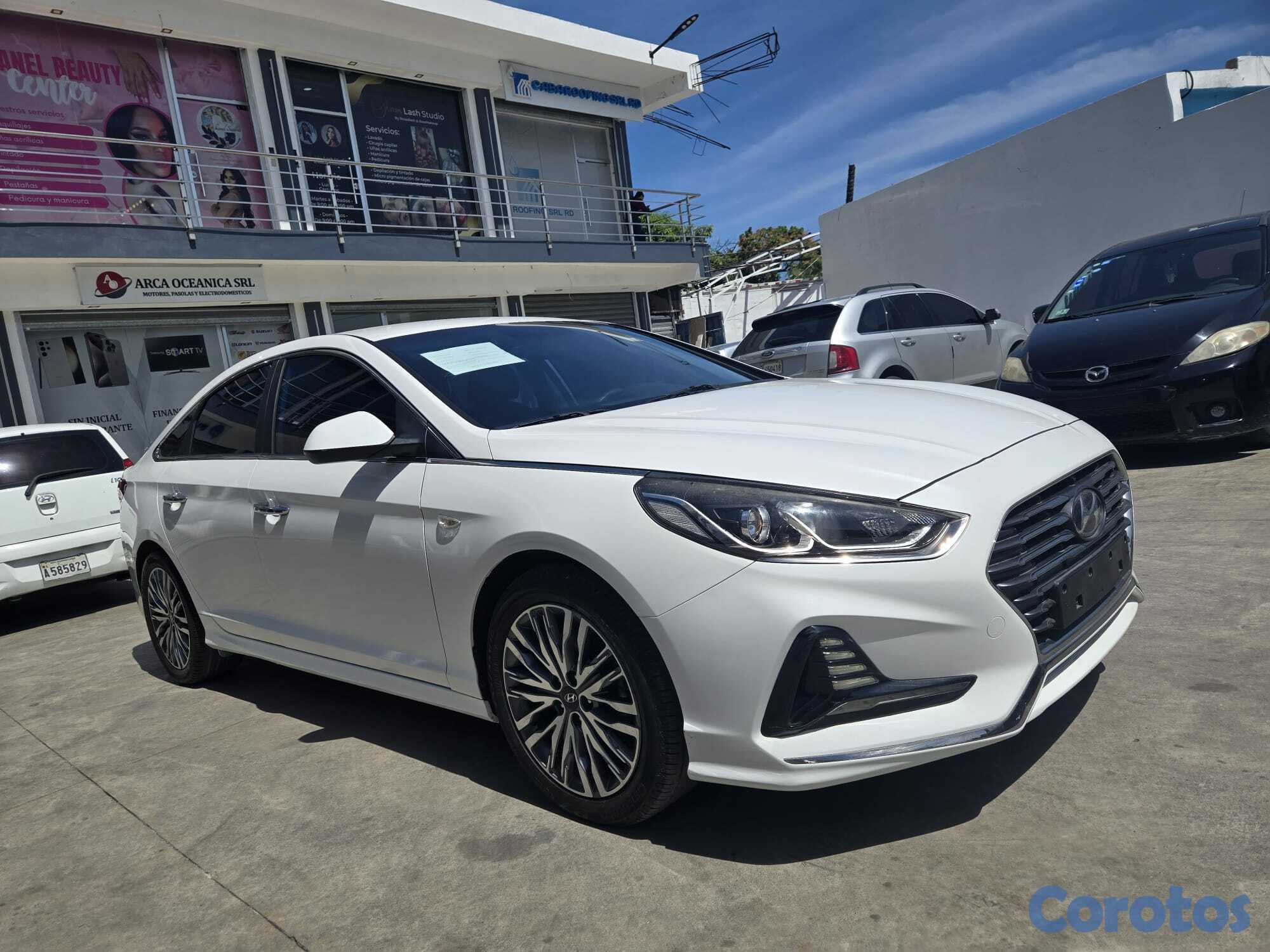 carros - HYUNDAI SONATA NEW RISE 2018 BLANCO GASOLINA 1