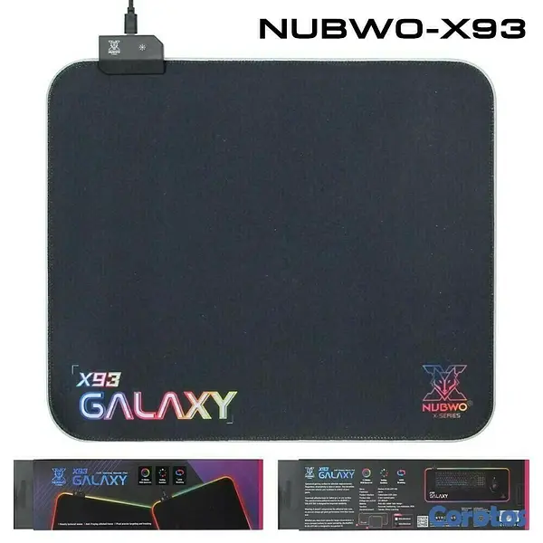 accesorios para electronica - Mousepad Gaming RGB  GALAXY  X93 de escritorio para mouse, Goma Impermeable 2