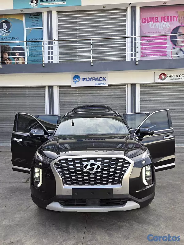 jeepetas y camionetas - HYUNDAI PALISADE 2019 NEGRO GASOLINA 9
