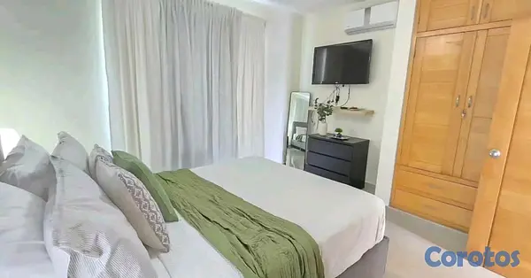 apartamentos - estudio amueblado Airbnb atrás de unión médica Santiago  3
