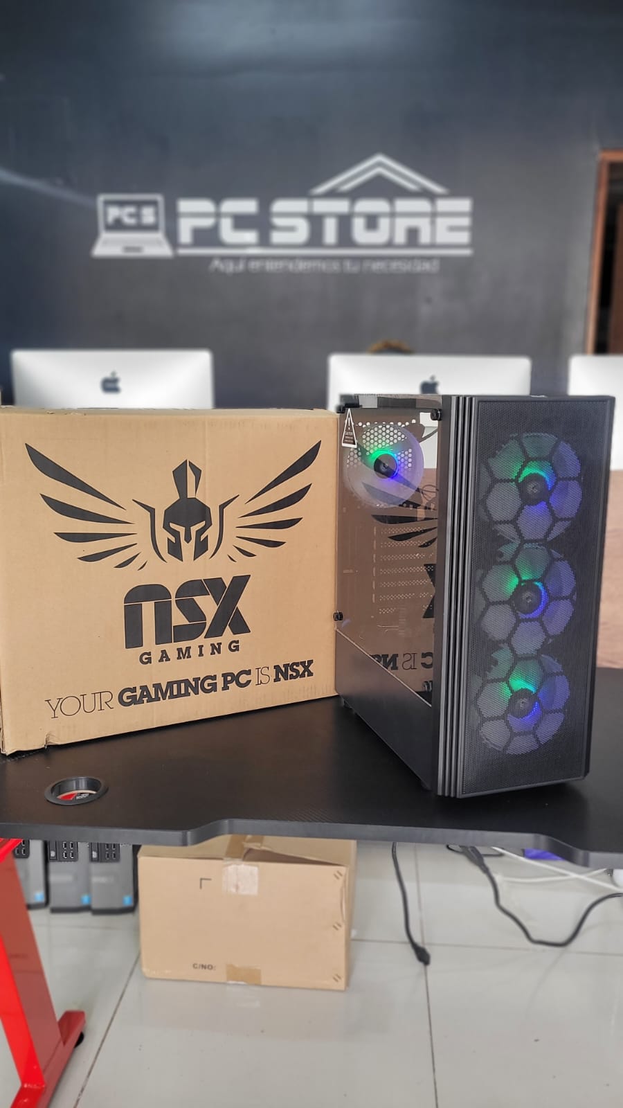 computadoras y laptops - CASE CON 4 VENTILADORES Y ARGB NUEVOS 1