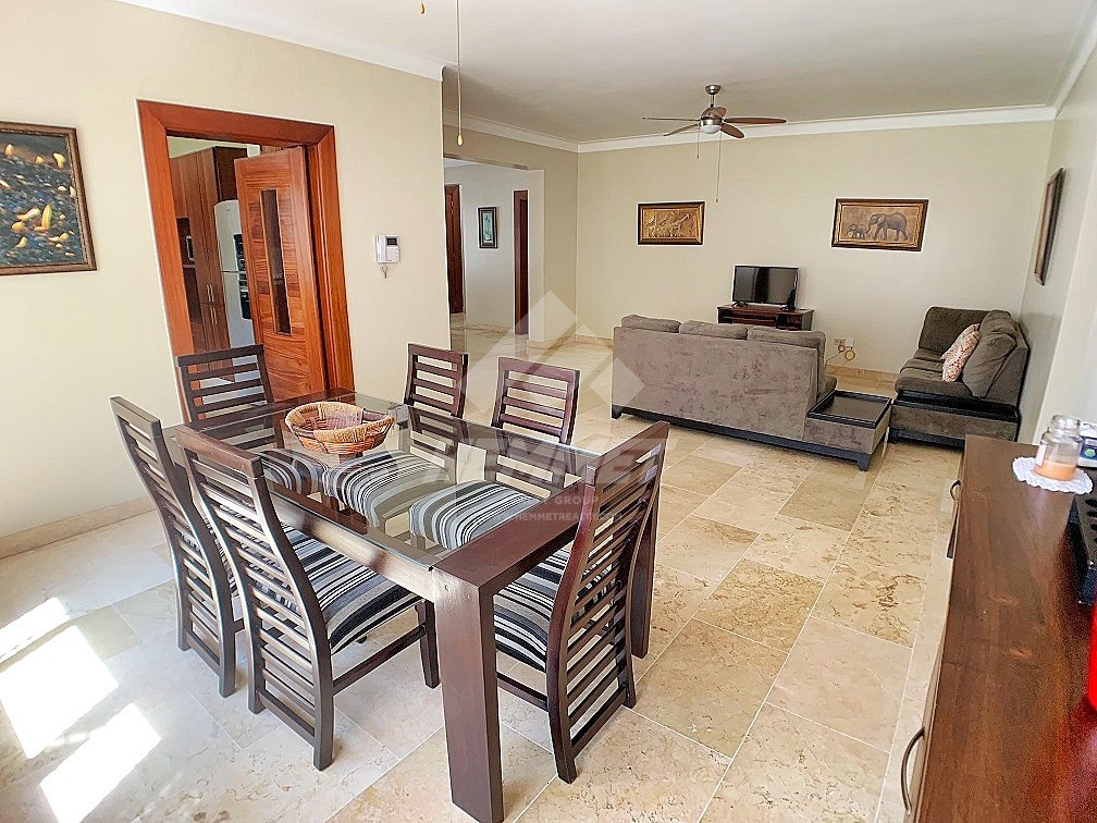 apartamentos - APARTAMENTO AMUEBLADO DE 285MTS2 PROXIMO AL GRAN ALMIRANTE SANTIAGO  2