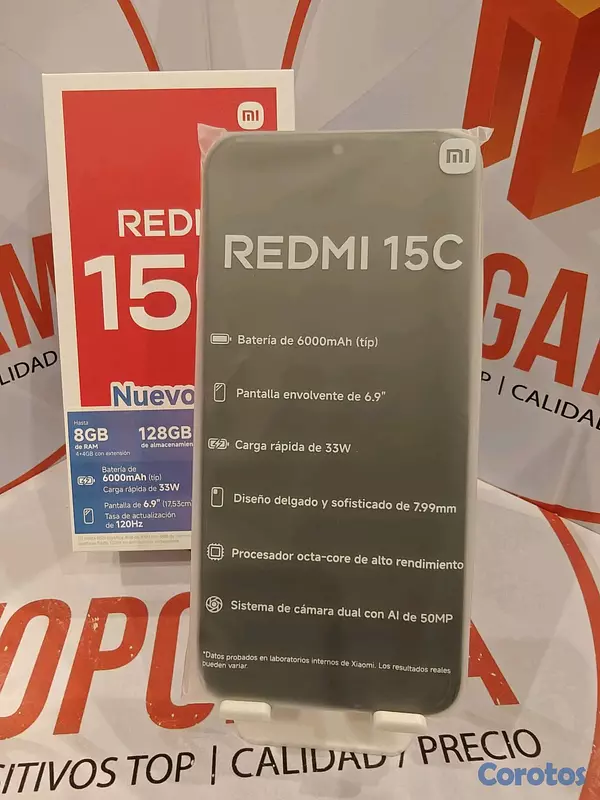 celulares y tabletas - REDMI 15C, 4GB RAM 128GB ROM 9
