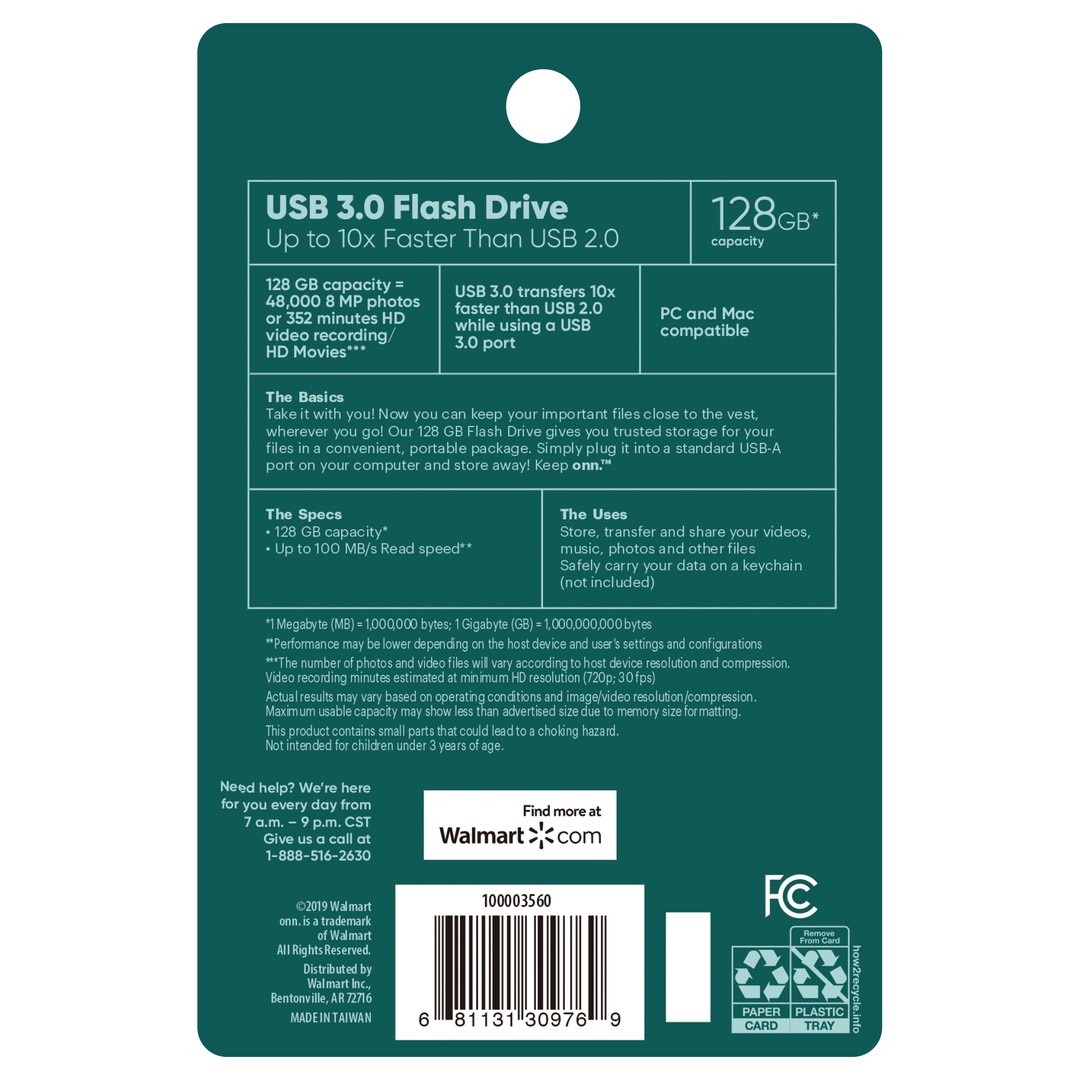accesorios para electronica - MEMORIA USB 128GB ONN  4
