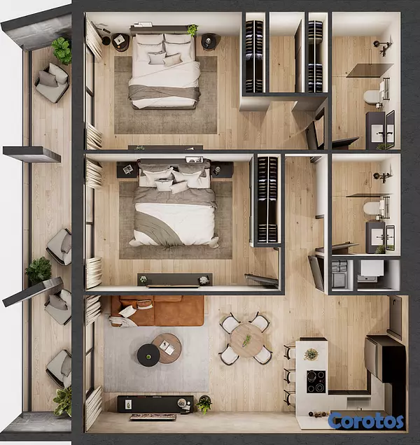 apartamentos - Apartamentos en Condo Hotel Gazcue plan de pago 8