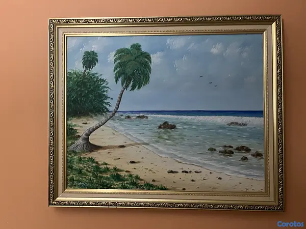 decoración y accesorios - Cuadro de pintura óleo marina 2