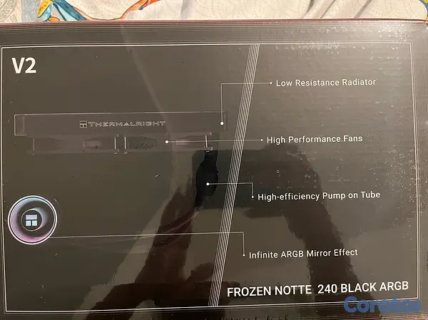 computadoras y laptops -  Thermalright Frozen Notte 240 Black ARGB V2 – NUEVO SELLADO 2
