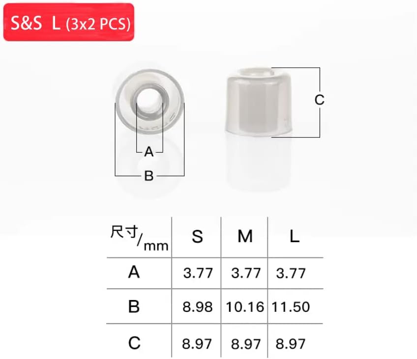 camaras y audio - Eartips - Puntas para auriculares IEM varios model 3