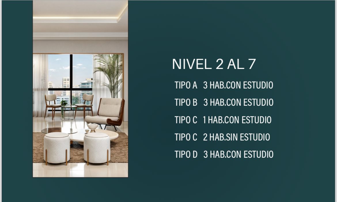 apartamentos - Apartamento en venta en Cacicazgos con Terraza 2