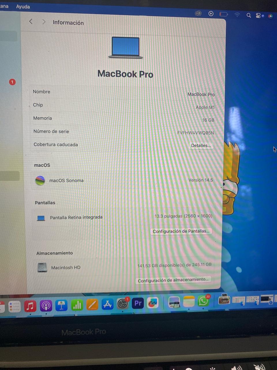 computadoras y laptops - MacBook Air 2020 16GB RAM 256GB 1