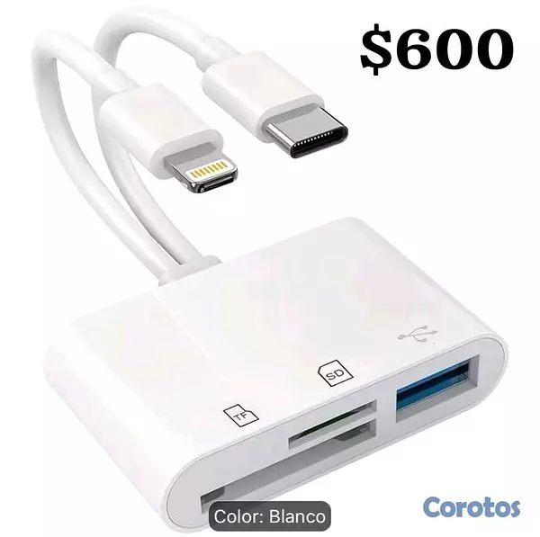 accesorios para electronica - Lectores de tarjeta de memorias para celulares y tablets  9