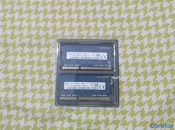 computadoras y laptops - memorias Rams 4 GB DDR3L 2Rx8 laptop 2x4  2
