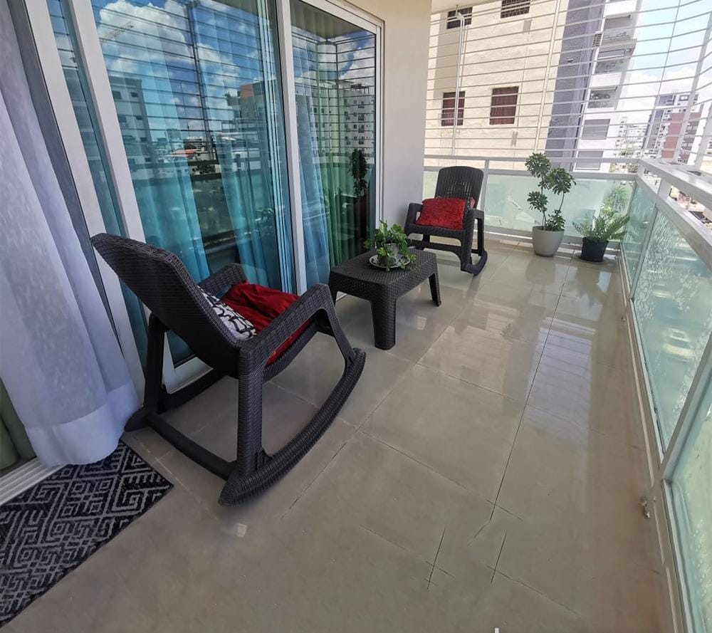 apartamentos - ALQUILO EN TORRE FAMILIAR APART. AMUEBLADO 3HAB. 1