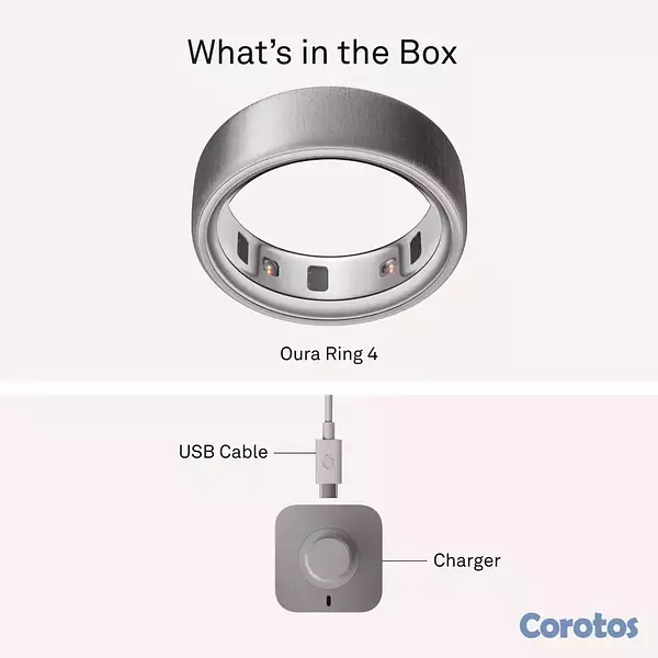 otros electronicos - Oura Ring 4 Silver Size 6 4