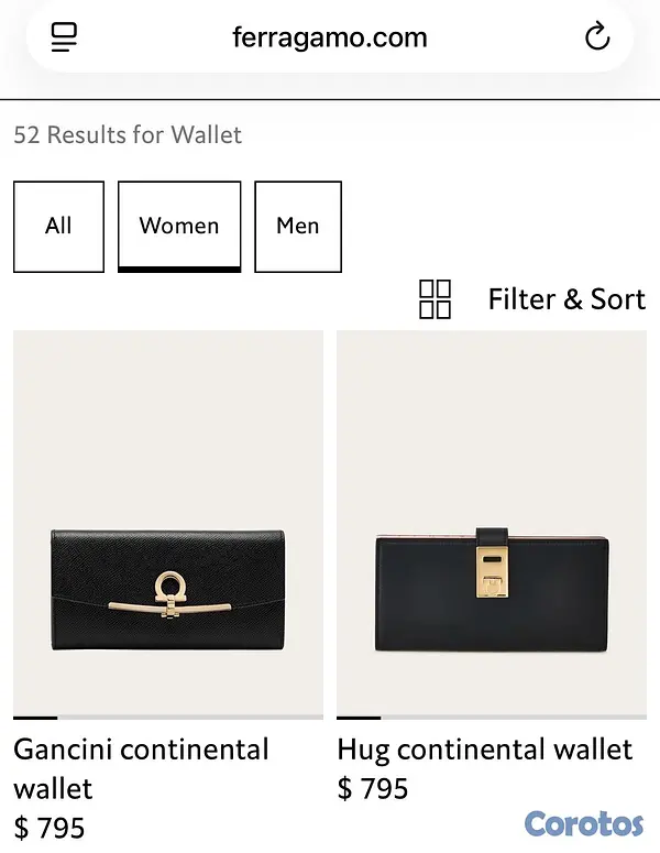 joyas, relojes y accesorios - monedero largo de mujer Ferragamo 4