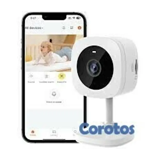 camaras y audio - Cámara de seguridad 2K con visión nocturna, audio 2