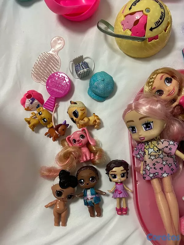 juguetes - Muñecas LOL, con sus más mascotas y maletín.  4