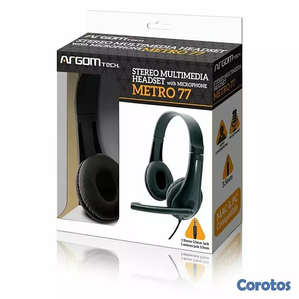 camaras y audio - AUDIFONO ARGOM METRO 77, ESTÉREO, (3.5 PIES)CON MICROFONO  2